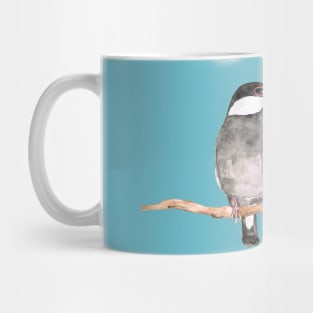 Two kissing Java sparrows Mug